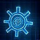 Technical support icon representing gears and tools
