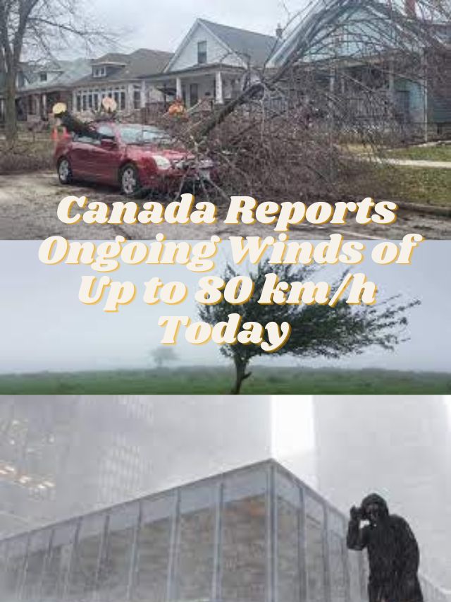 Canada Reports Ongoing Winds of Up to 80 km/h Today